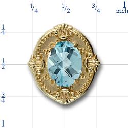 81005 Aquamarine Bracelet Slide 